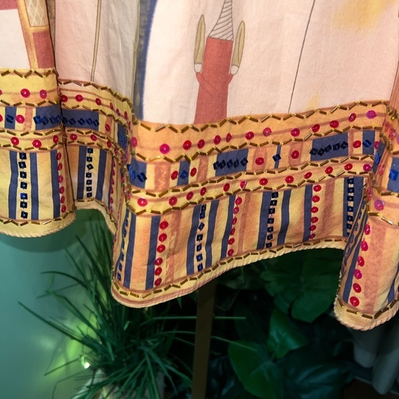 LAPIS Egyptian A-Line Beaded and Sequined Skirt Size Small - Picture 6 of 7